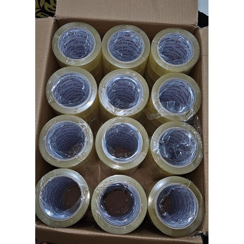 

Big Sale Lakban Bening 100Yard ( 1Dus / 1,Karton) Lakban Bening 72 Roll Coklat Bening Kt78