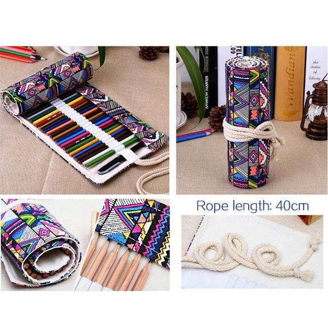 

Gratis Ongkir Marco Bohemian Tas Pensil Gulung Canvas 48 Slot 20 X 56Cm Tempat Pensil Uj-53