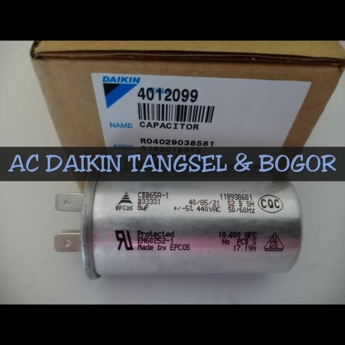 Capacitor / Kapasitor AC Daikin 0.5PK 1/2PK FTV15 8uF