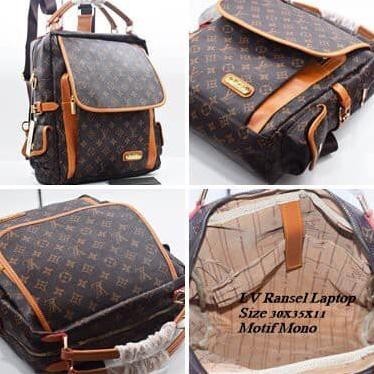 Murah Meriah Bisa Cod Tas Burberry & Lv Ransel Laptop Muat 14 Inch Import Batam Multifungsi Tc21
