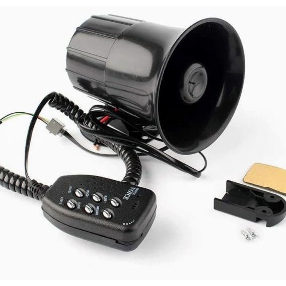 Klakson Sirine Patwal Polisi Toa 6 Suara Ul + Speaker Motor Mobil