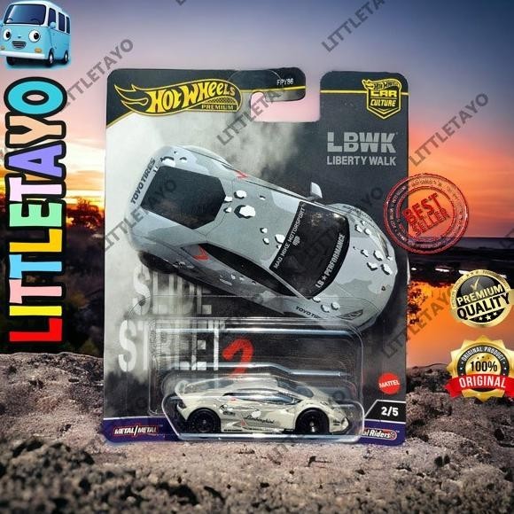 HOTWHEELS PREMIUM SLIDE STREET 2 LB WORKS LAMBORGHINI HURACAN LBWK SPORT CAR CULTURE