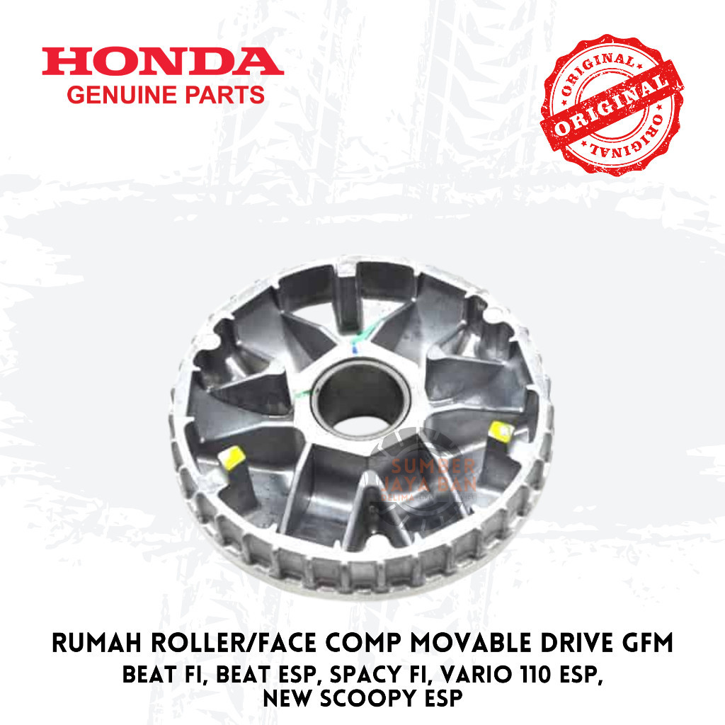 AHM Honda GFM Face Comp Movable Drive Rumah Roller Ruler Pulley Depan Puli Roler BeAT FI, BeAT eSP (