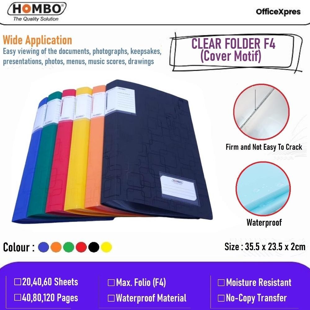 

Sale Map Plastik / Clear Holder / File Dokumen Keeper F4 Folio 20 40 60 Lembar Hombo