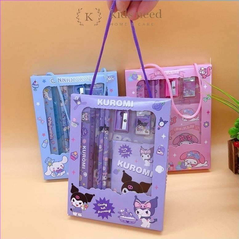 

Beli 2 Murah Alat Tulis Set 6 In 1 Karakter Kuromi Murah Lucu / Kotak Pensil Anak Set Stationery Untuk Hadiah Anak Sekolah Sanrio