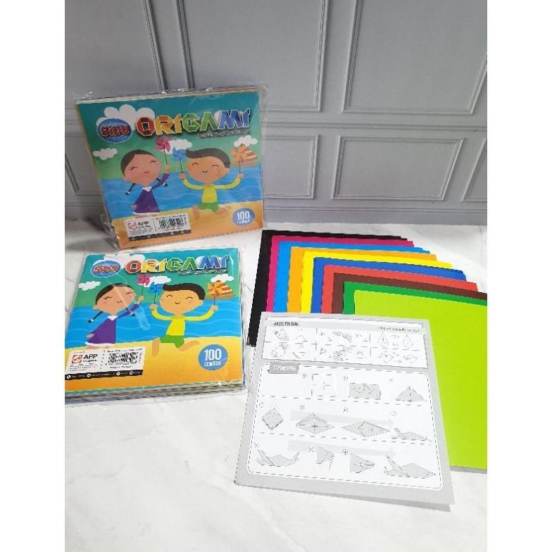 

Original Origami Kertas Lipat Merek Sidu Isi 100 Lembar