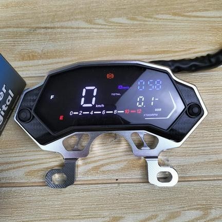Spidometer Speedometer Motor Ninja Mono Digital FulLed Lampu Indikator