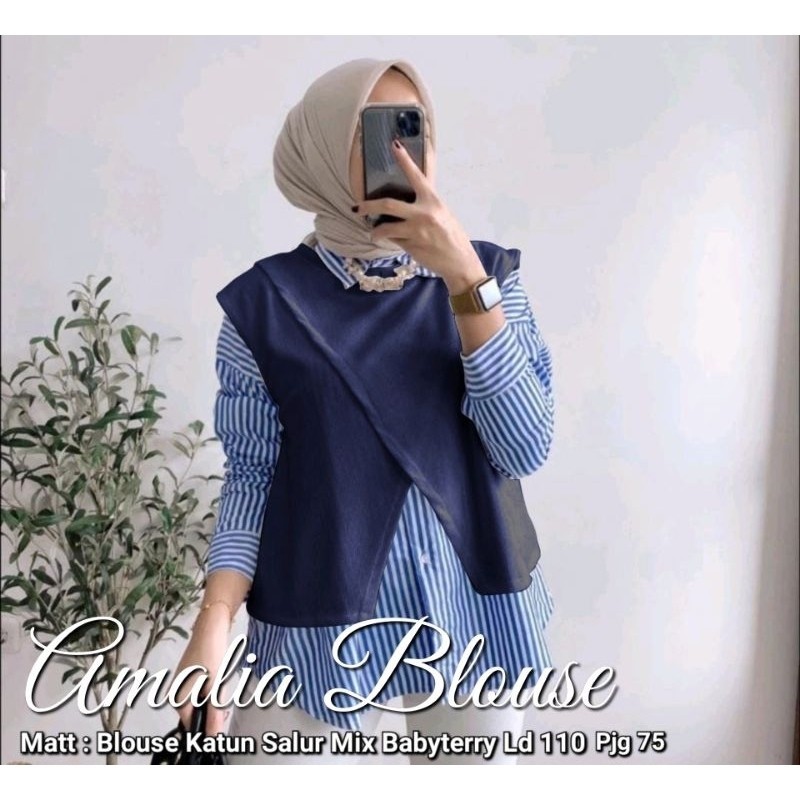 Krmeja Korea Blouse Style Bluse Blushe Masa Kini Bliuse Pesta Kondangan Bluss Kemeja Wanita Atasan B