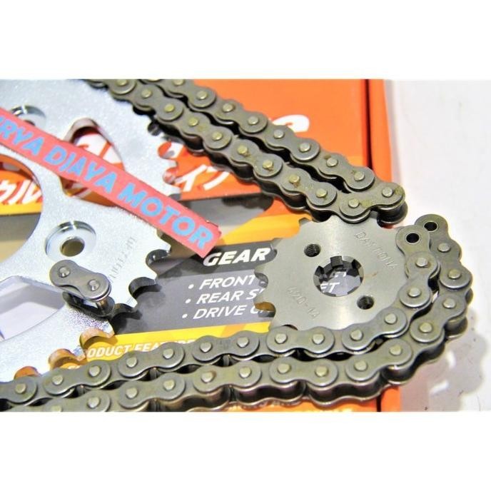 Gearset Daytona Girset Chainkit Gear Gir Set Rantai Honda Blade 125