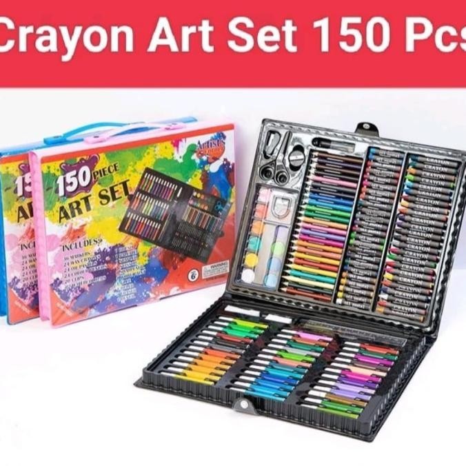 

CRAYON ART SET 150 PCS CRAYON SET ANAK LENGKAP HALUS NYAMAN BAGUS BERKUALITAS BRAND OFFICIAL TERLARIS TERBARU TERMURAH UNIK COD