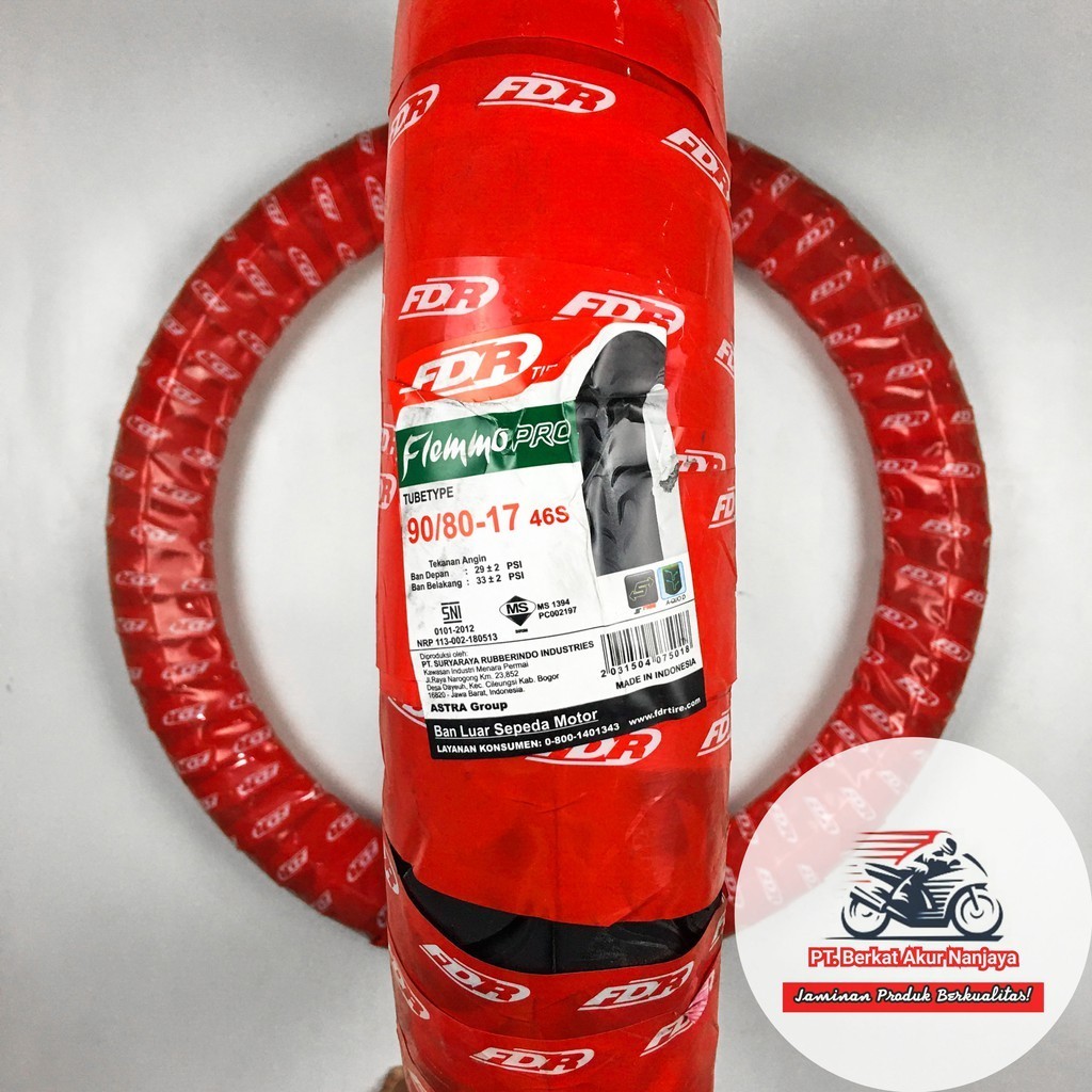 FDR Flemmo Pro 90/80-17 Ban Motor Tubetype (Non Tubeless)
