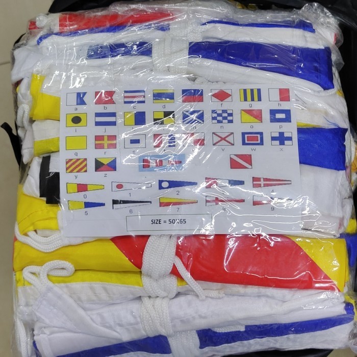

Terlaris Bendera Isyarat Kapal 50x65cm / Bendera Semboyan Intermational SALE