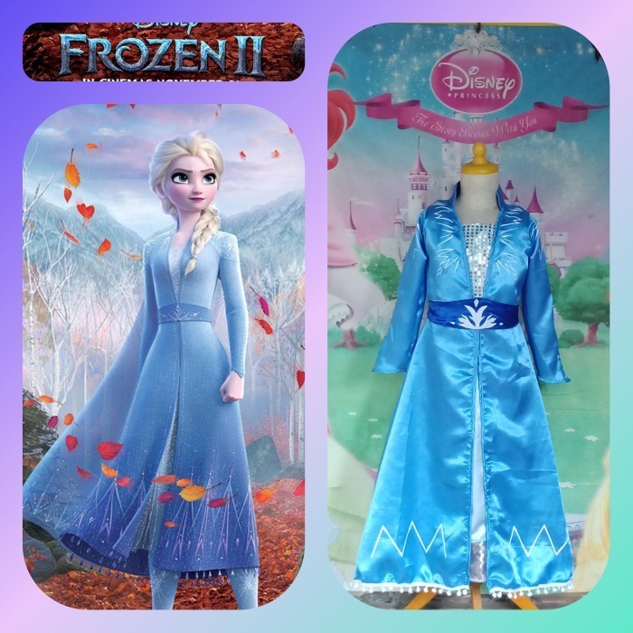 Baju Kostum Elsa Frozen Ii Dewasa Cosplay Halloween Princess Disney