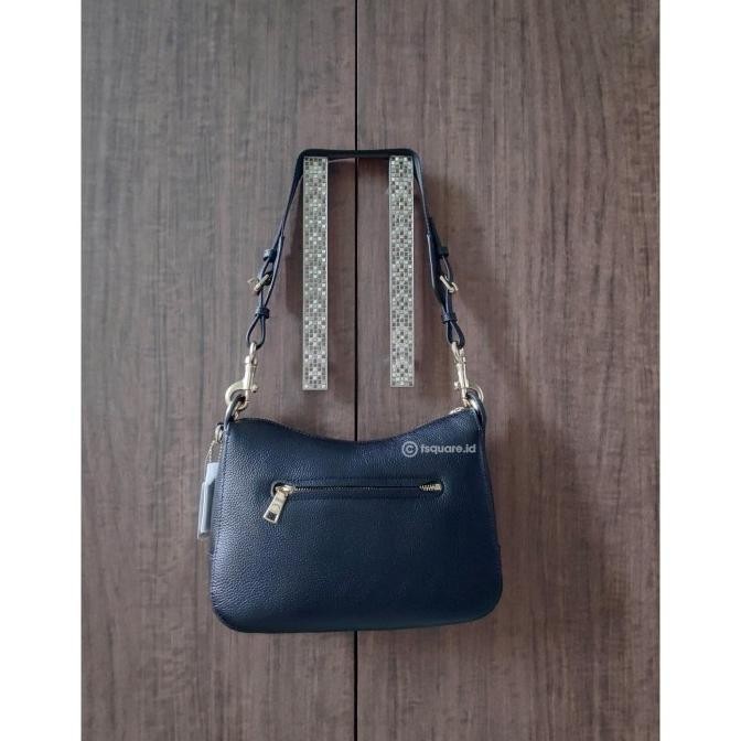 Coach Black Leather Jes Hobo Shoulder Bag Tas Ori Authentic Original MS54