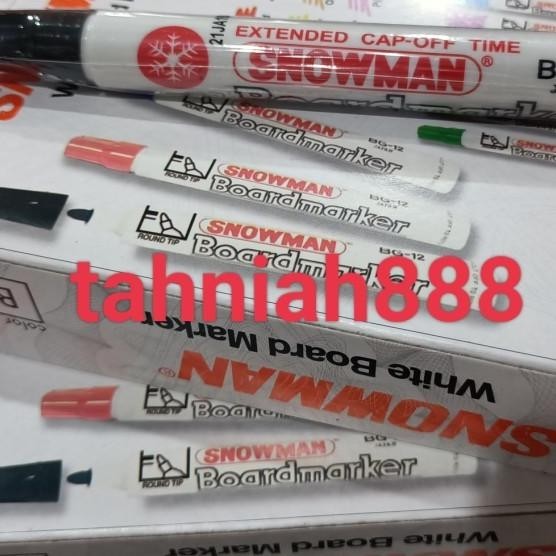 

Spidol Snowman Whiteboard Bg 12 Warna Hitam