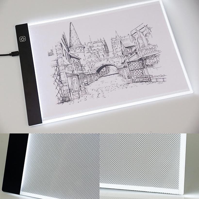 

Hj-77 Led Drawing Tracing Stensil Board Jiplak Gambar Copy Papan Led Light Pad Ukuran A3 / A4 / A5 Original