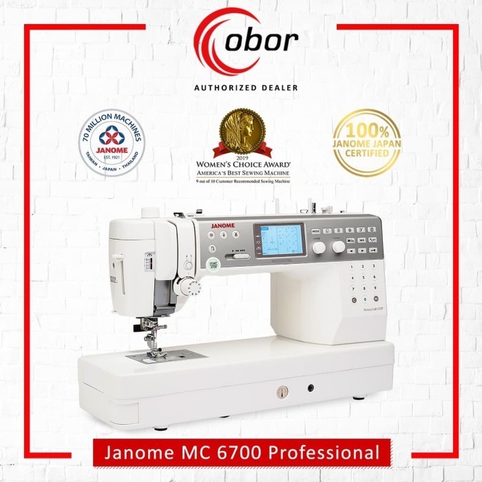 Mesin Jahit Janome Mc-6700P Professional Mc6700P Mc6700-P Mc-6700-P