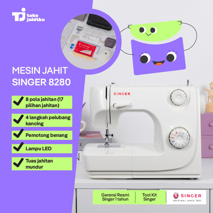 Mesin Jahit Portable Multifungsi Singer 8280 Mesin Singer 8280