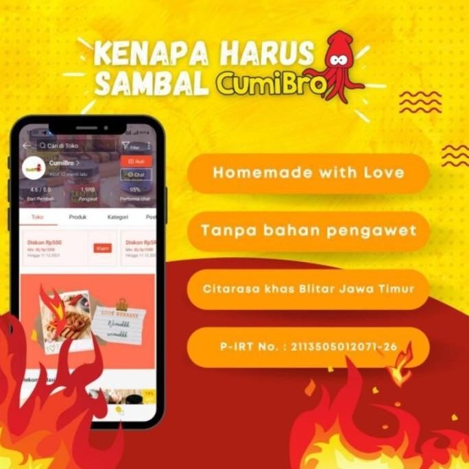 

TERLARIS! CumiBro - sambel baby cumi oseng mercon iga paru sambel tuna BKS88