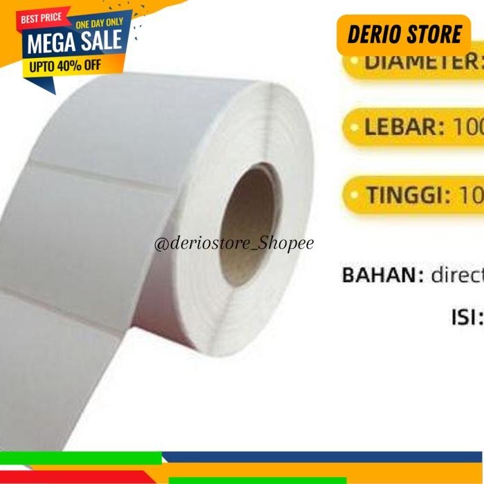 

LABEL THERMAL PRINTER KERTAS STIKER STICKER LABEL ISI 500 /250 PCS TERLARIS