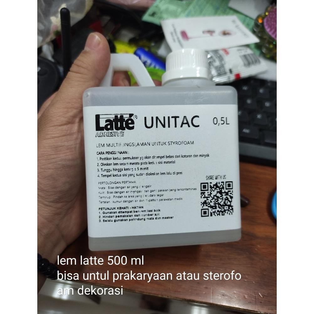 

Rg-4 Lem Latte Unitac 500 Ml Sterofoam Prakarya Original