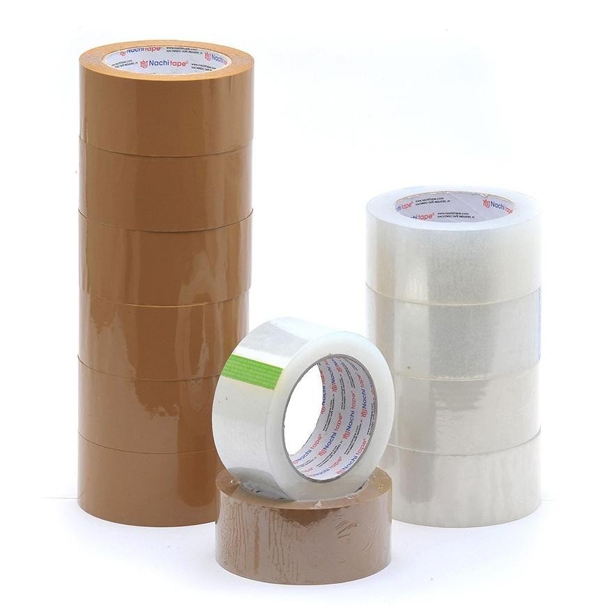 

Ty-35 ( Slop ) Lakban Nachi 2 Inchx100 Yard Isi 6 / 1 Slop / Lakban Coklat /Lakban Bening Sale
