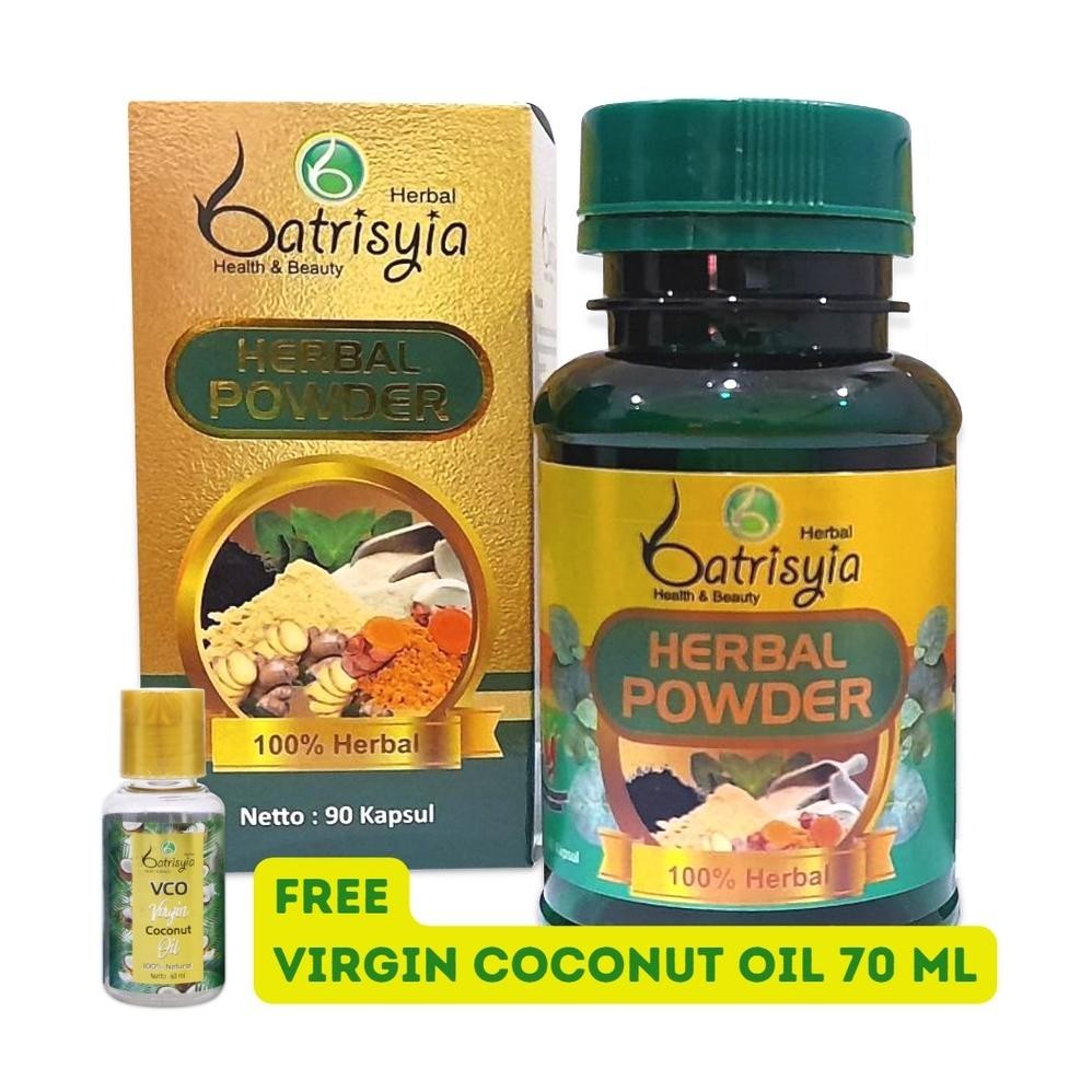 

TERLARIS Herbal Powder 90 Kapsul (Free VCO Virgin Coconut Oil 70 mL) batrisyia herbal SALE