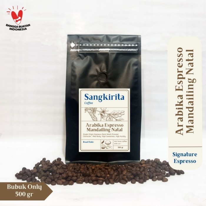 

Kopi Bubuk Arabika Espresso Mandailing Natal 500 Gr