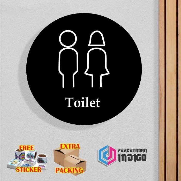 

Grosir Papan tanda akrilik sign board Toilet Pria dan wanita Keren