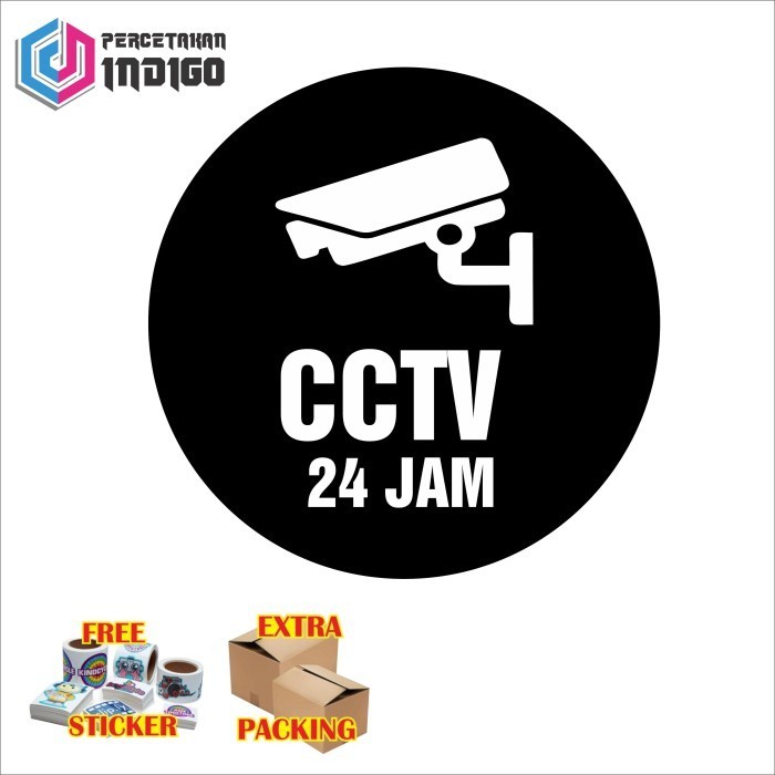

Murah papan tanda sign board bulat cctv 24 jam Keren