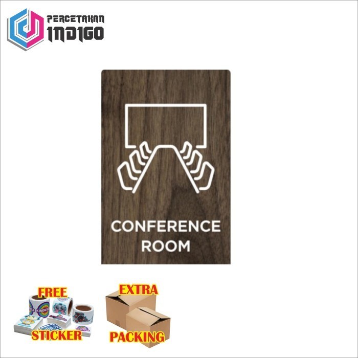

Murah papan tanda sign board conference room Elegan