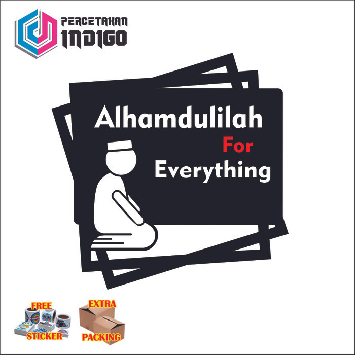 

Murah sign papan akrilik acrylic alhamdulilah for everything Elegan