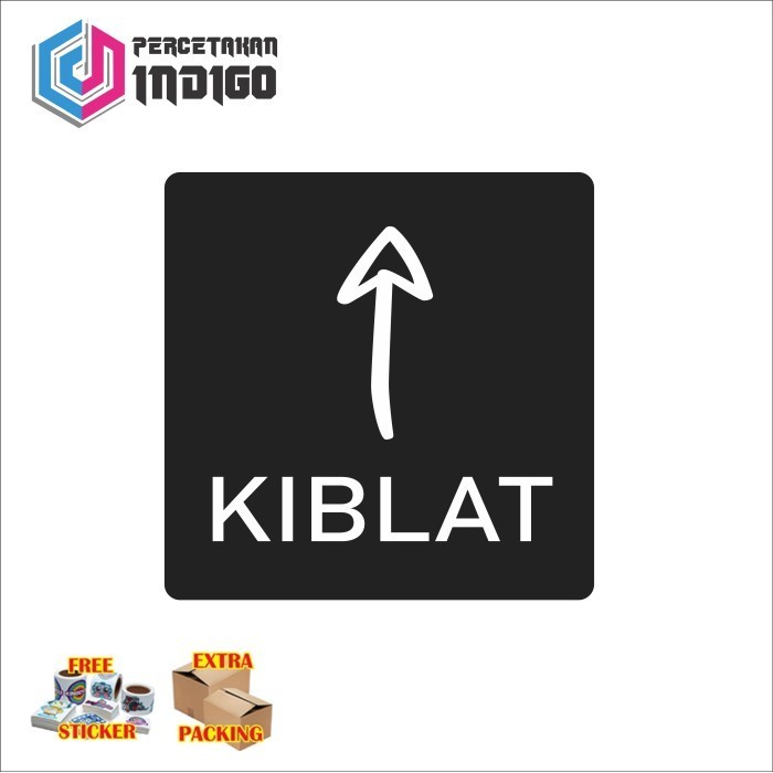 

Murah sign papan akrilik acrylic kiblat type c Keren