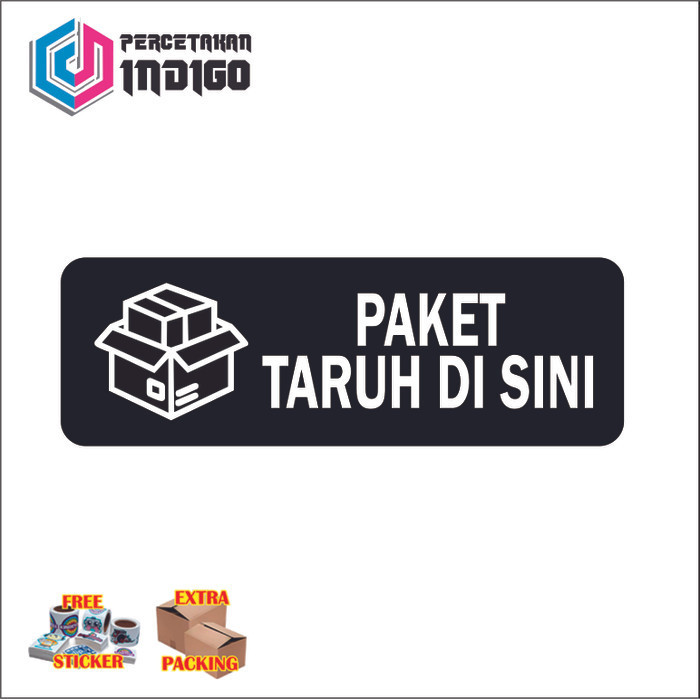 

Promo sign papan akrilik acrylic paket taruh disini Keren
