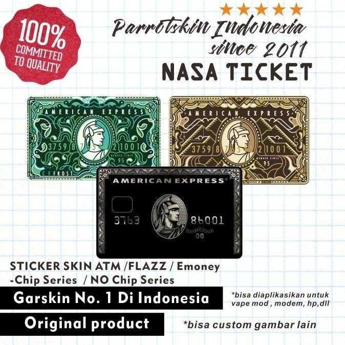 

Sticker Skin Card ATM Debit Credit Emoney Flazz AMERICAN EXPRESS CARD Evvarisk