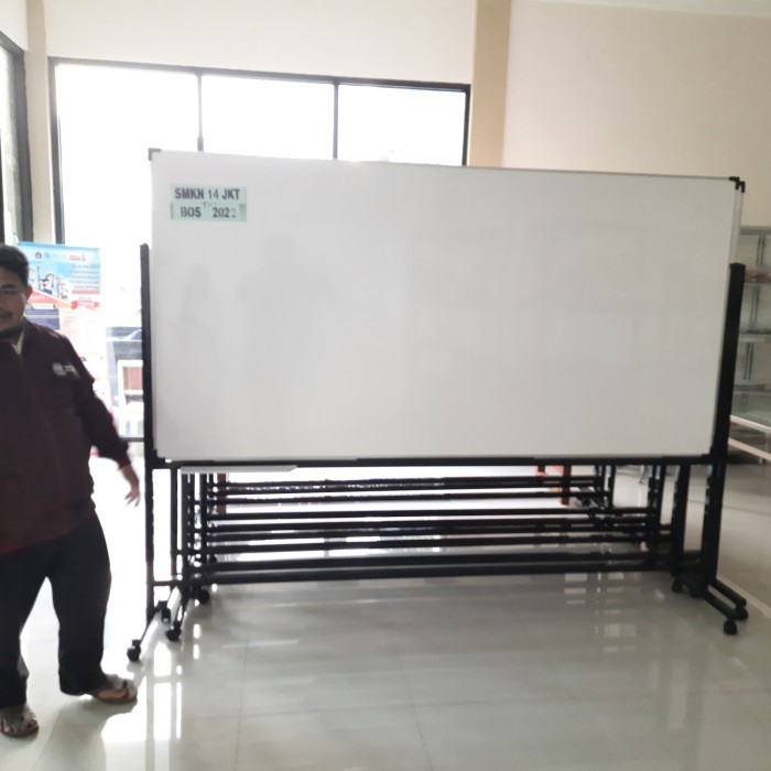

whiteboard standing magnetik 120 x 200 cm