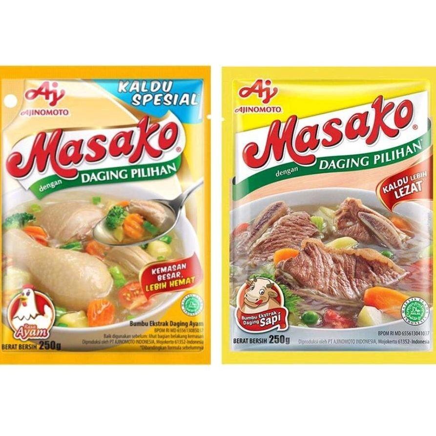

Ready Masako Penyedap Makanan Ayam / Sapi 250 Gram
