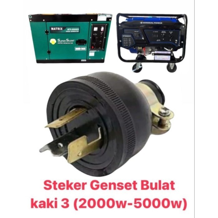 Sam Steker Bulat Genset Colokan Kaki 3
