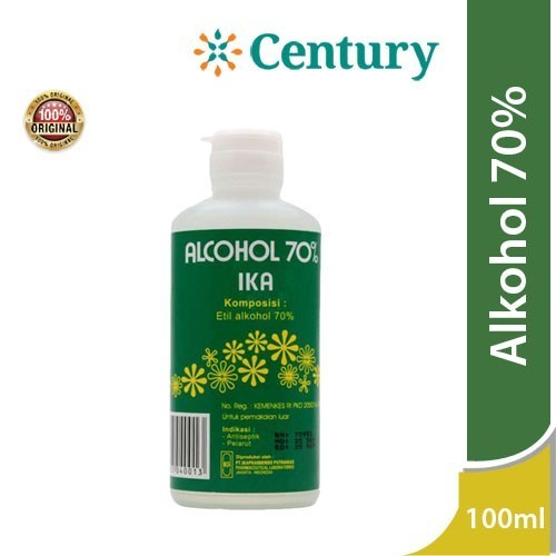 MURAH Ika Alcohol 70% 100ml / Alkohol Antiseptik/Pembersih Luka/Anti Infeksi