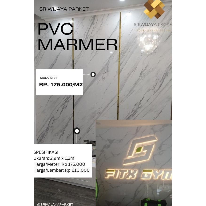 Pvc Marmer Vinyl Marmer Dekorasi Dinding