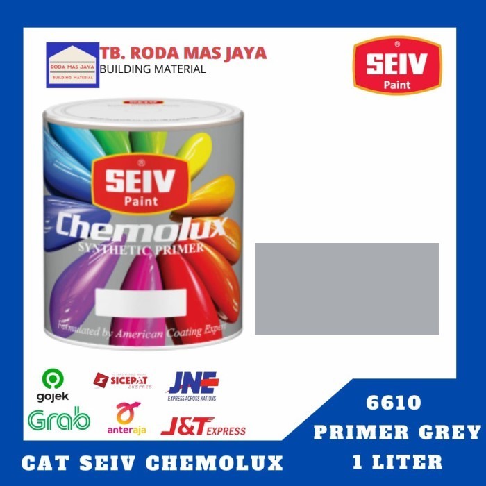 Seiv Cat Kayu Besi/Cat Dasar/Seiv Chemolux Primer Grey