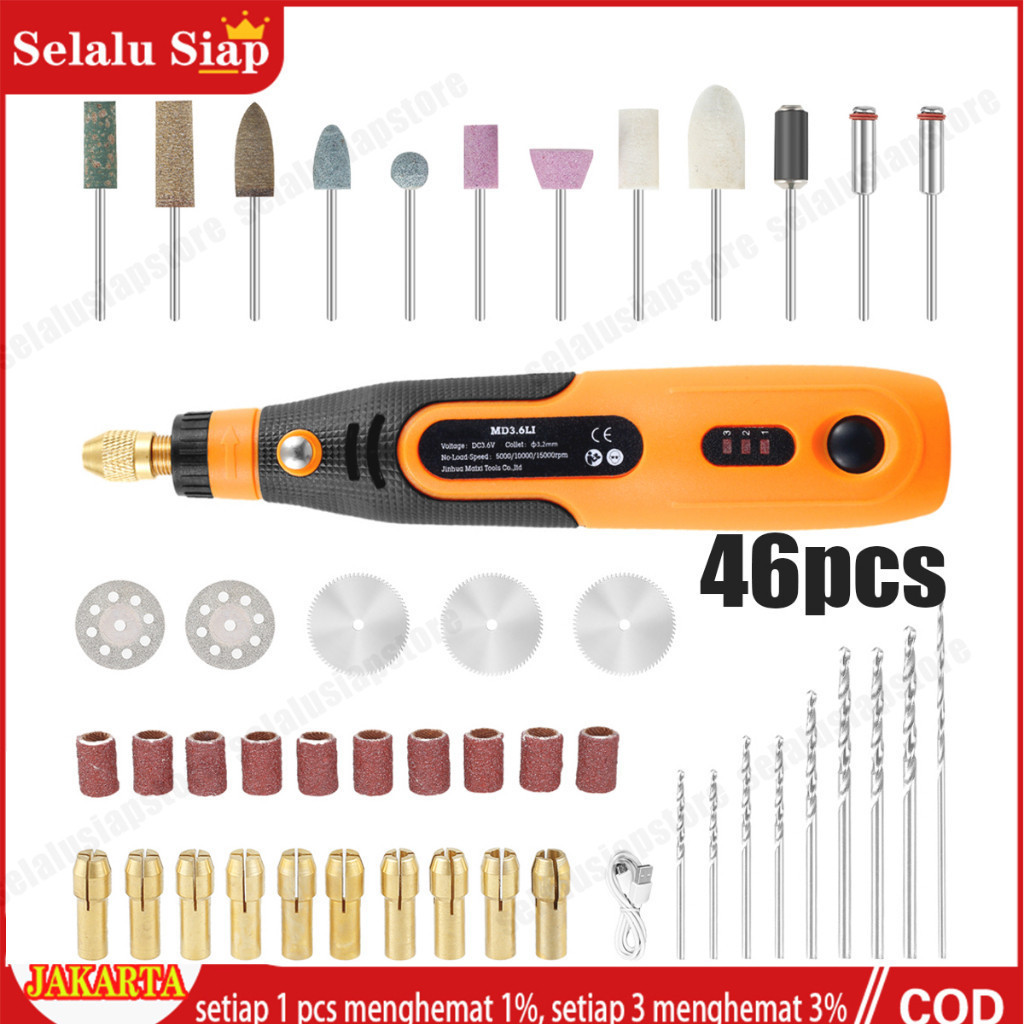 Original Bor Mini / Gerinda Listrik Mini /Pen Ukir /Mesin Bor Gerinda Mini Drill/Set Mini