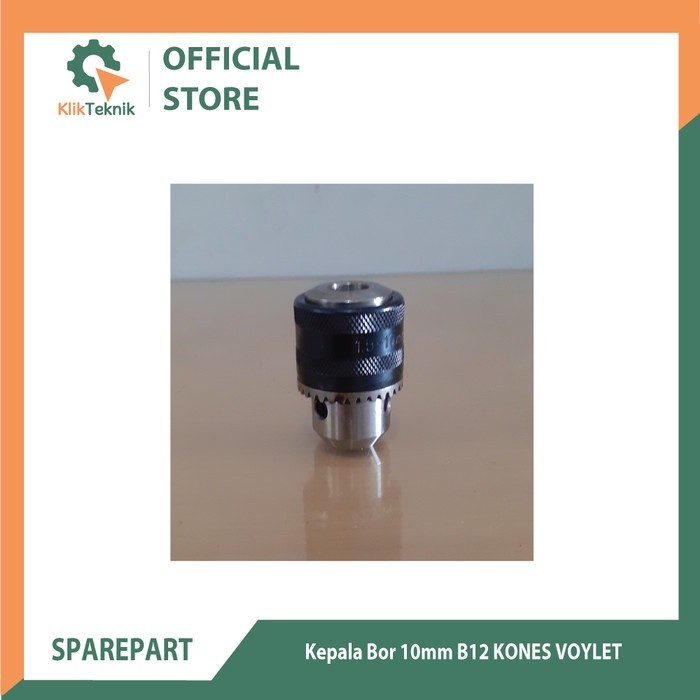 Kepala bor/drill chuck 10MM B12 KONES VOYLET