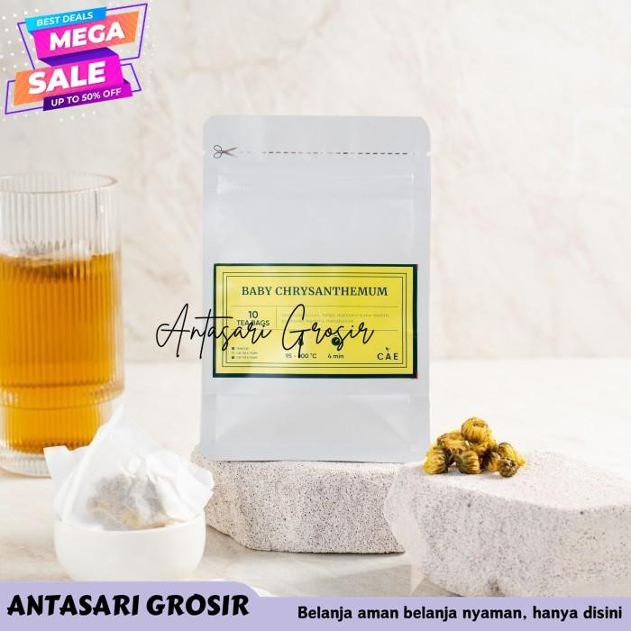 

BABY CHRYSANT 10 TEA BAGS TEH BABY KRISAN HERBAL DRIED PURE ORGANIK BEST SELLER!