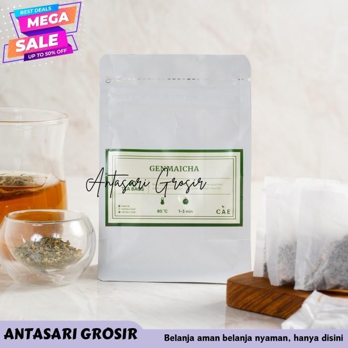 

GENMAICHA 10 TEA BAGS TEH HIJAU GREEN TEA ROASTED CORN DRIED ORGANIK KUALITAS TERBAIK!!!