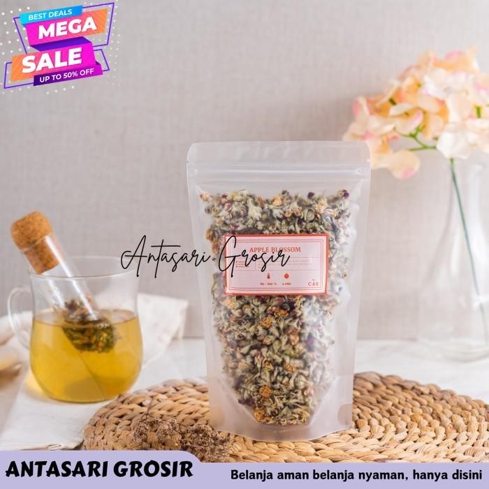 

APPLE BLOSSOM TEA TEH BUNGA APEL KERING DRIED FLOWER 250 GR TERMURAH!!