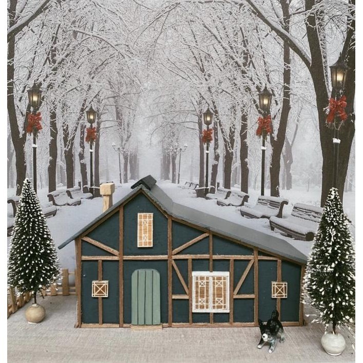 

Terlaris Wooden House Miniatures / Christmas Home Decoration Pengiriman Cepat