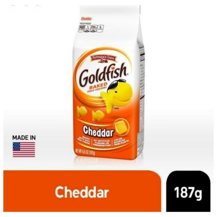 

SPECIAL Biskuit Cracker Pepperidge farm Goldfish Rasa Cheddar 187 gram