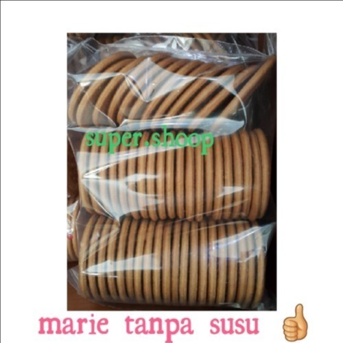 

BIG SALE Biskuit marie tanpa susu Kue marie vegetarian Tunggal Bandung 500 gr