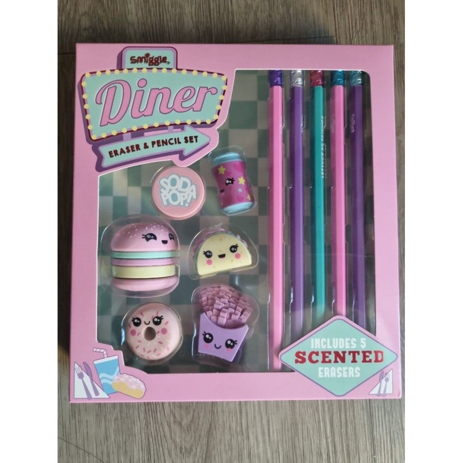 

Smiggle Scented Pencil Eraser Set Gift Box